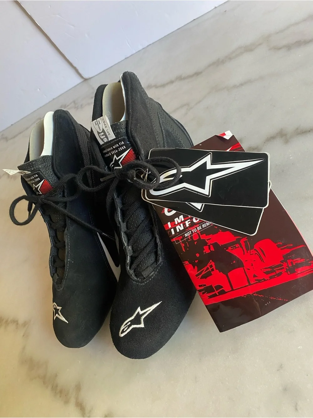 Alpinestars Auto Race Shoes Black SFI 3.3/5 size 10.5 BRAND NEW